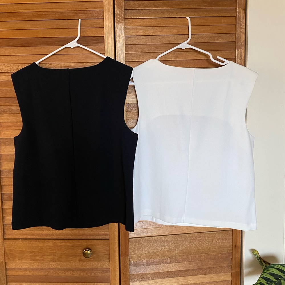 2 Boston Proper Square-Neck Tank Tops, Like New - Picture 4 of 10
